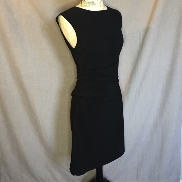Perfect little black dress by Venus 4 w/ ruching - Picture 2 of 6